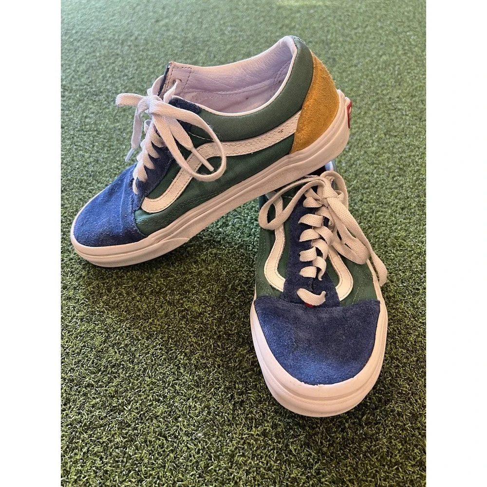 VANS Yacht Club Old Skool‎ Primary Color Block Shoes Mens 5.5 Women's 7 Skater